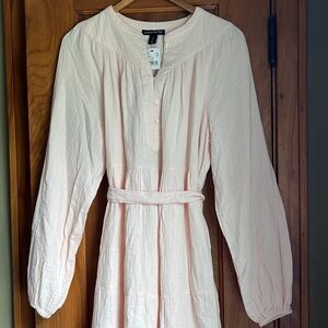 A Pea In The Pod Maxi Dress Maternity, Small, Soft Pink, 100% Organic Cotton NWT